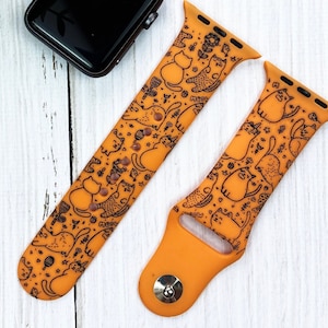 Cats Apple Watch band Kitten Apple Watch band for 38 40 41 42 44 45mm Pet Apple Watch 1 2 3 4 5 6 7 series Animal Apple Watch strap iWatch