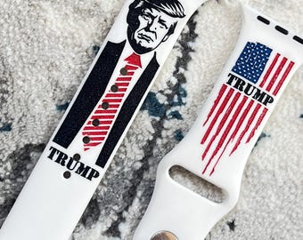El presidente Donald J. Trump vuelve a hacer feliz a Estados Unidos Banda MAGA para Apple Watch y Samsung Galaxy Republicano