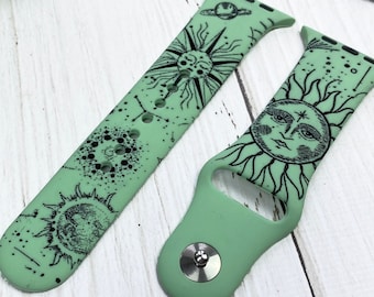 Mystic Zodiac Celestial Apple Watch band Moon Apple Watch band for 38 40 41 42 44 45mm Lunar Apple Watch 1 2 3 4 5 6 7 series iWatch strap