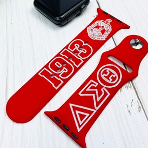 Delta Sigma Theta Sorority band for Apple Watch and Samsung Galaxy DST