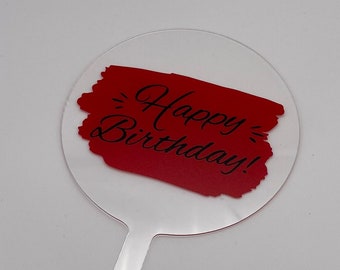 Cake-Topper aus Acryl | Geburtstag | Happy Birthday