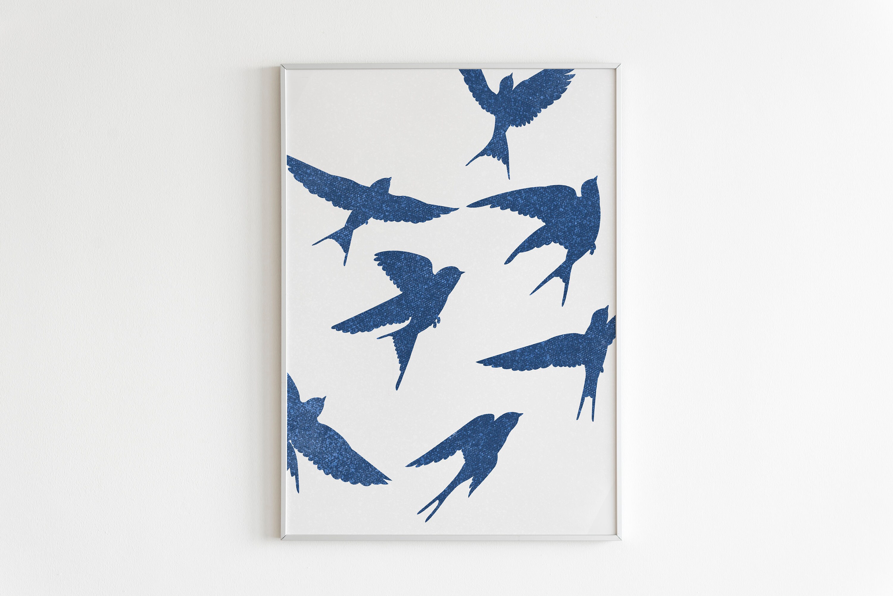 Blue Birds Art Print | Etsy