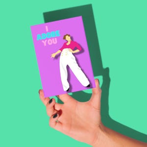 Harry Styles 'I adore you' card