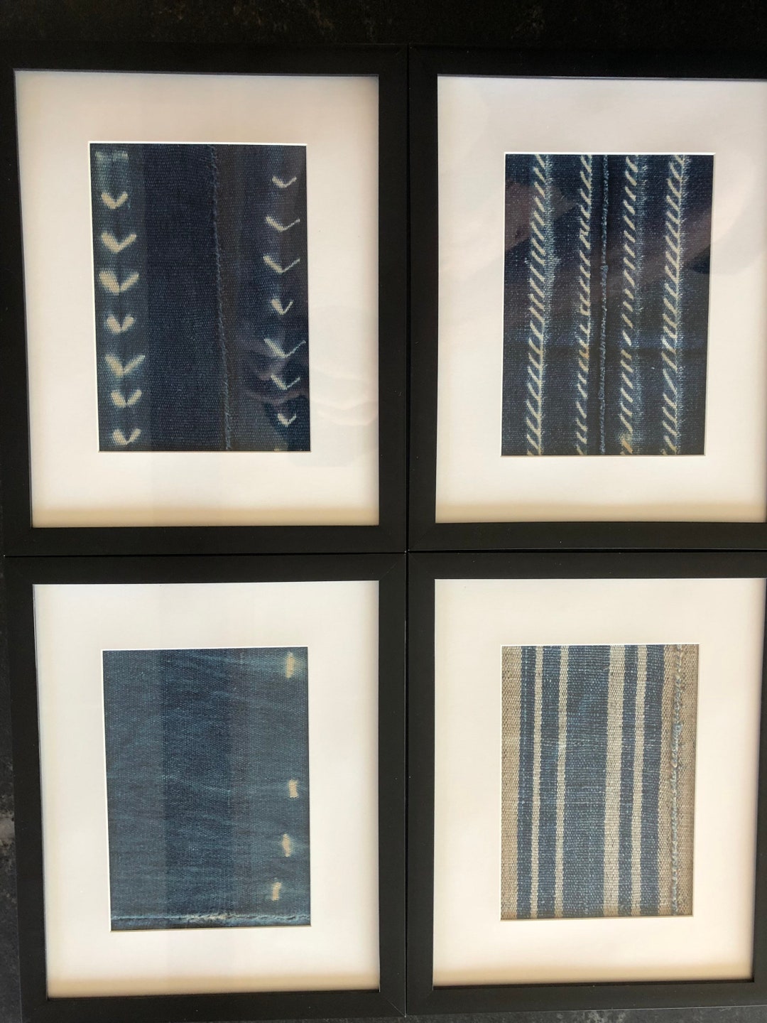 Framed Antique African Mudcloth 8 X 10 Set of Etsy