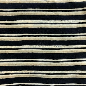 Vintage Antique Rug / Wall Hanging  Faded/Warm Indigo Mud Cloth Bogolan Africa Mali 61&quot; x 48&quot;