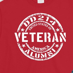 Veteran T-shirt, DD-214 Alumni Tee, Retired Military Shirt, Army, Marines, Navy, Air Force, Coast Guard, USMC, Armed Forces, American Flag