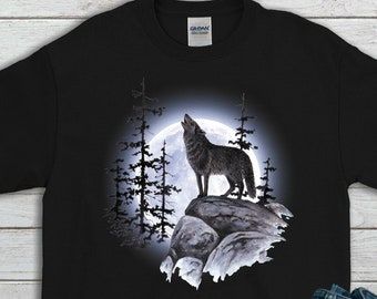 t shirts with wolves on them