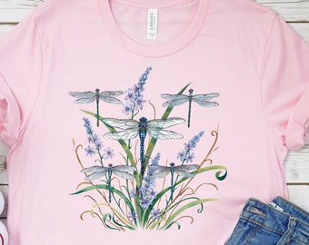 Springtime T-shirt, Dragonfly Lace
