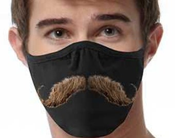 Mustache FACE MASK Cover Your Face Masks,