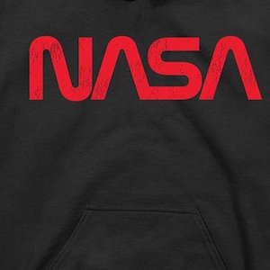 Licensed NASA Sweatshirt, NASA Worm Hoodie, Space, Space Travel, Planets, NASA Logo, Licensed, Astronaut, Astronomy, Science, Apollo, Earth