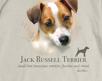 Jack Russell Terrier Dog Breed Portrait T-Shirt
