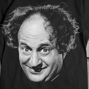 The Three Stooges T-Shirt, Larry Face T-shirt, Hilarious The Three Stooges Shirt, Funny TV Show T-shirt, Curly, Moe, Shemp Tee