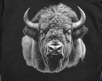 Bison Portrait Hoodie