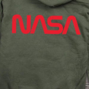 Licensed NASA Sweatshirt, NASA Worm With Crest Hoodie, Space, Space Travel, Planets, NASA Logo, Licensed, Astronaut, Astronomy, Science