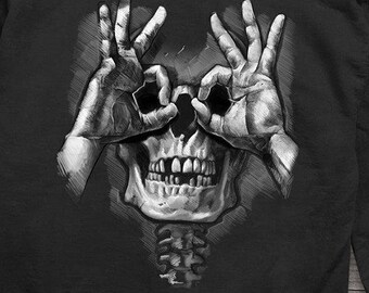 Luctus Skull Hands Hoodie