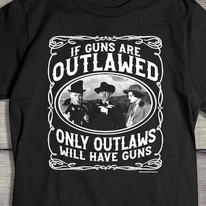 The Three Stooges T-Shirt, Stooges Outlaws T-shirt, Hilarious The Three Stooges Shirt, Funny TV Show T-shirt, Larry, Curly, Moe, Shemp Tee