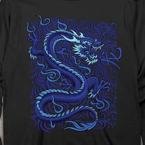 Blue Dragon Long Sleeve Tee