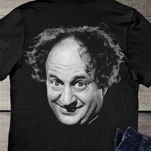 The Three Stooges Logo T-Shirt, Larry Face T-shirt, Hilarious The Three Stooges Shirt, Funny TV Show T-shirt, Curly, Moe, Shemp Tee