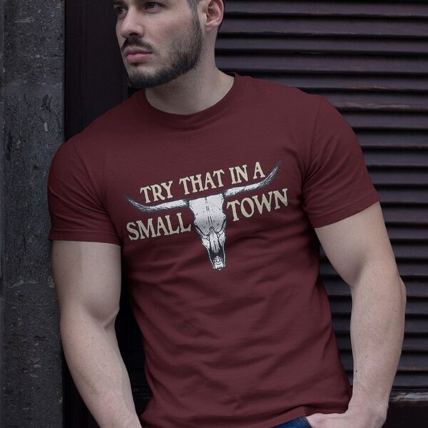 Felpa Con Cappuccio Wild Bobby &ndash; Try That In A Small Town &ndash; Unisex, American Pride, Nuova Con Etichette