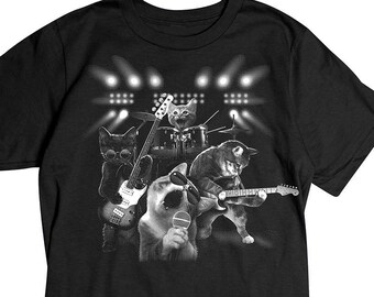 Cat Rock T-shirt - Etsy Australia