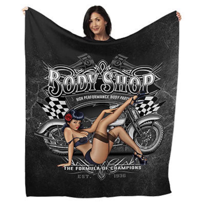 50" x 60" Body Shop Plush Minky Blanket