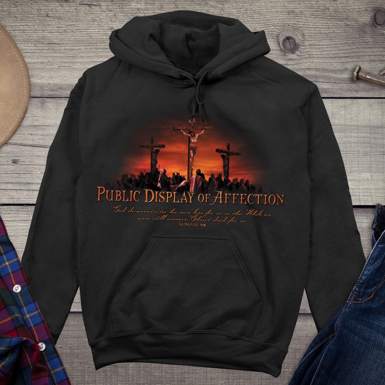 Inspirational Hoodie, Public Display of Affection Hooded 