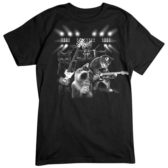 Cat Rock T-shirt - Etsy Australia