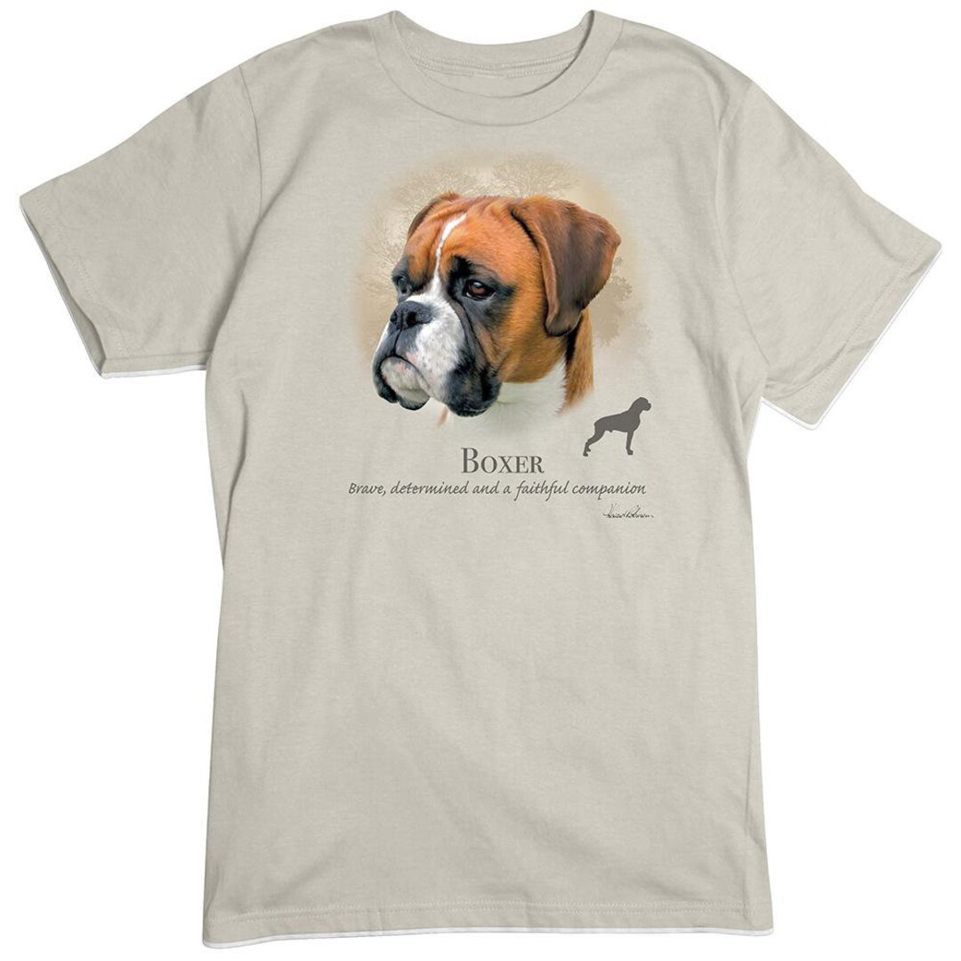 Boxer Tshirt, Dog Breeds Tee, Pet Portrait Etsy
