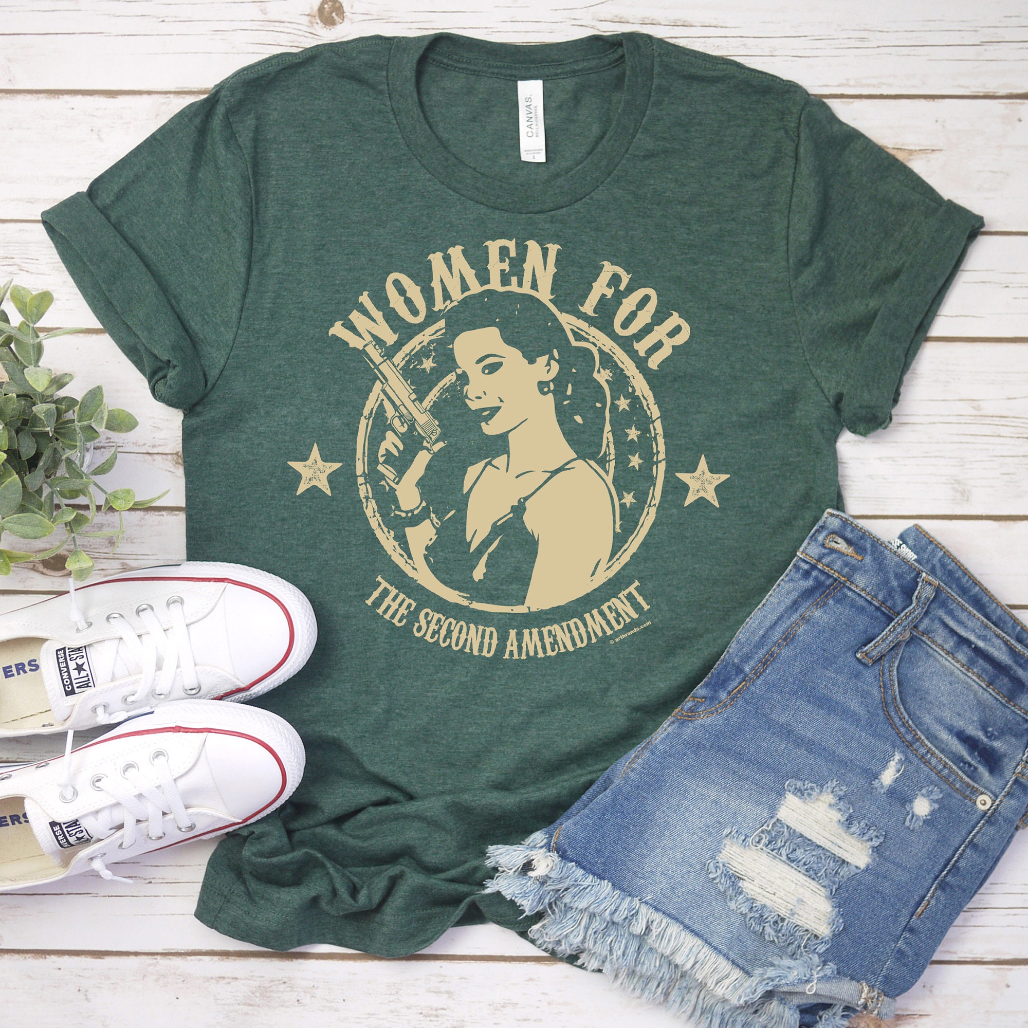 2nd Amendment T-shirt Women for the Second Right to Bear - Etsy