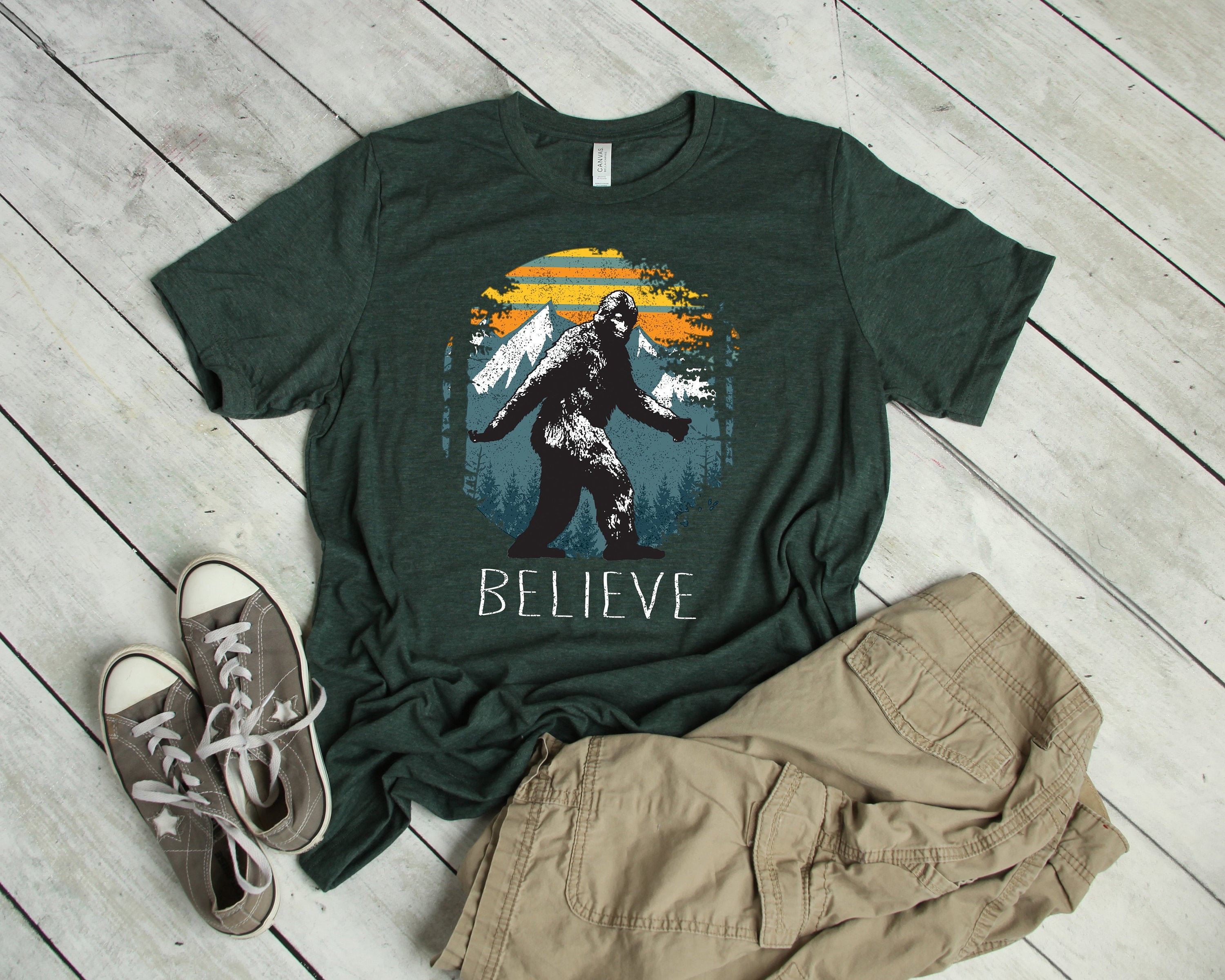 bigfoot t shirts etsy