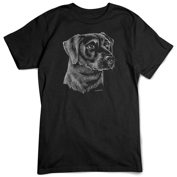 Labrador Retriever Tshirt Scratchboard Dog Breed Tee Pet Etsy