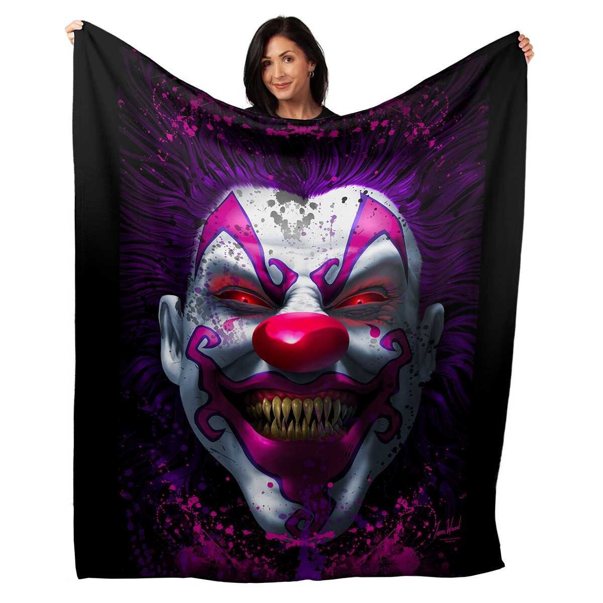 Keep Smiling Clown Print Decorative Throw Blankets for Couch Soft and Lightweight Decorative Throw Blankets for Sofa or Bed 50 x 60 Keep Smiling Clown Print Decorative Throw Blankets for Couch Soft and Lightweight Decorative Throw Blankets for Sofa or Bed 50 x 60