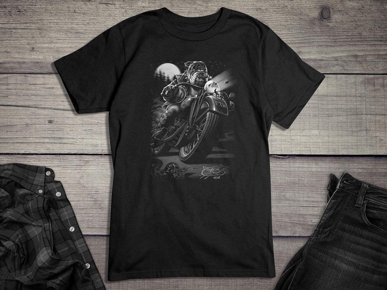 Cats Suck Biker, T-Shirt