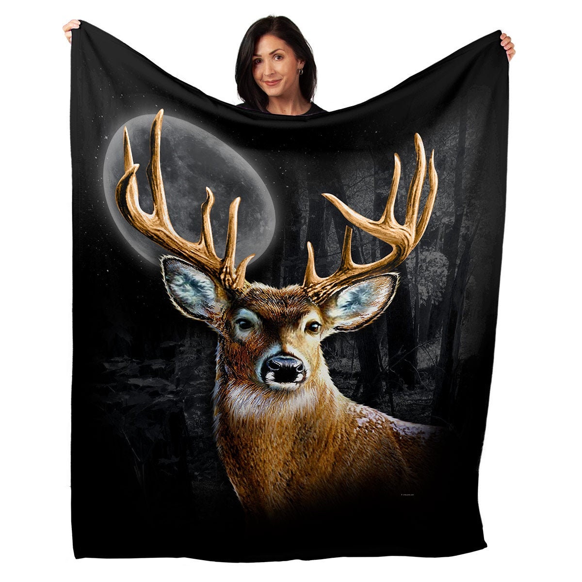 Whitetail Deer 50 X 60 Soft Minky Blanket Wilderness Throw Wildlife Buck Outdoors Wall Hanging Home Decor Wall Art Fabric Poster Etsy