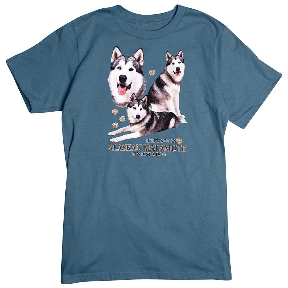 Alaskan Malamute T shirt Not Just a Dog Dog Breeds Tee Etsy