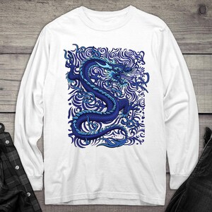 Blue Dragon Long Sleeve Tee