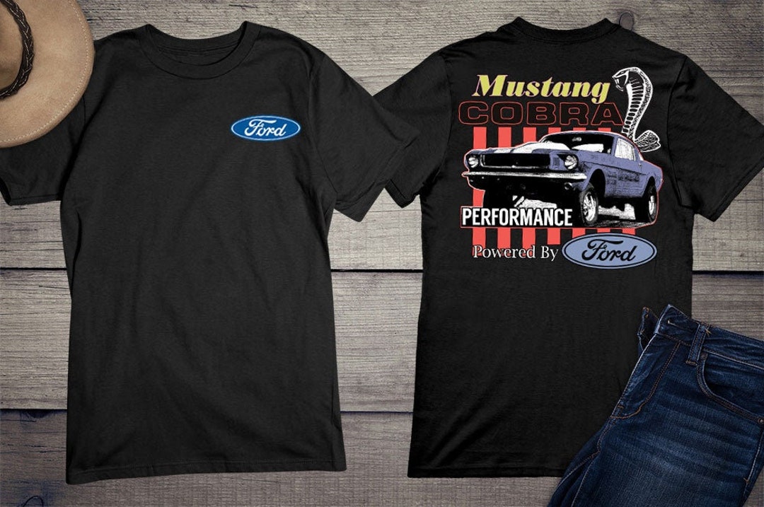 T-SHIRT SHELBY FORD Mustang Logo Emblema Licenza Cobra Auto Muscle - Foto 5