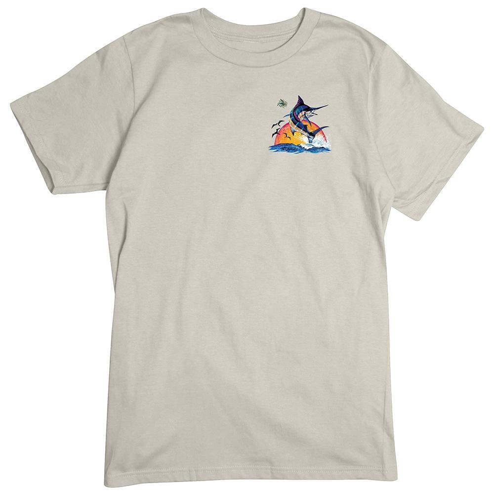 T-shirt, Fisherman Fishing, Life Marlin Sea - Apparel, Salt Deep Etsy Blue
