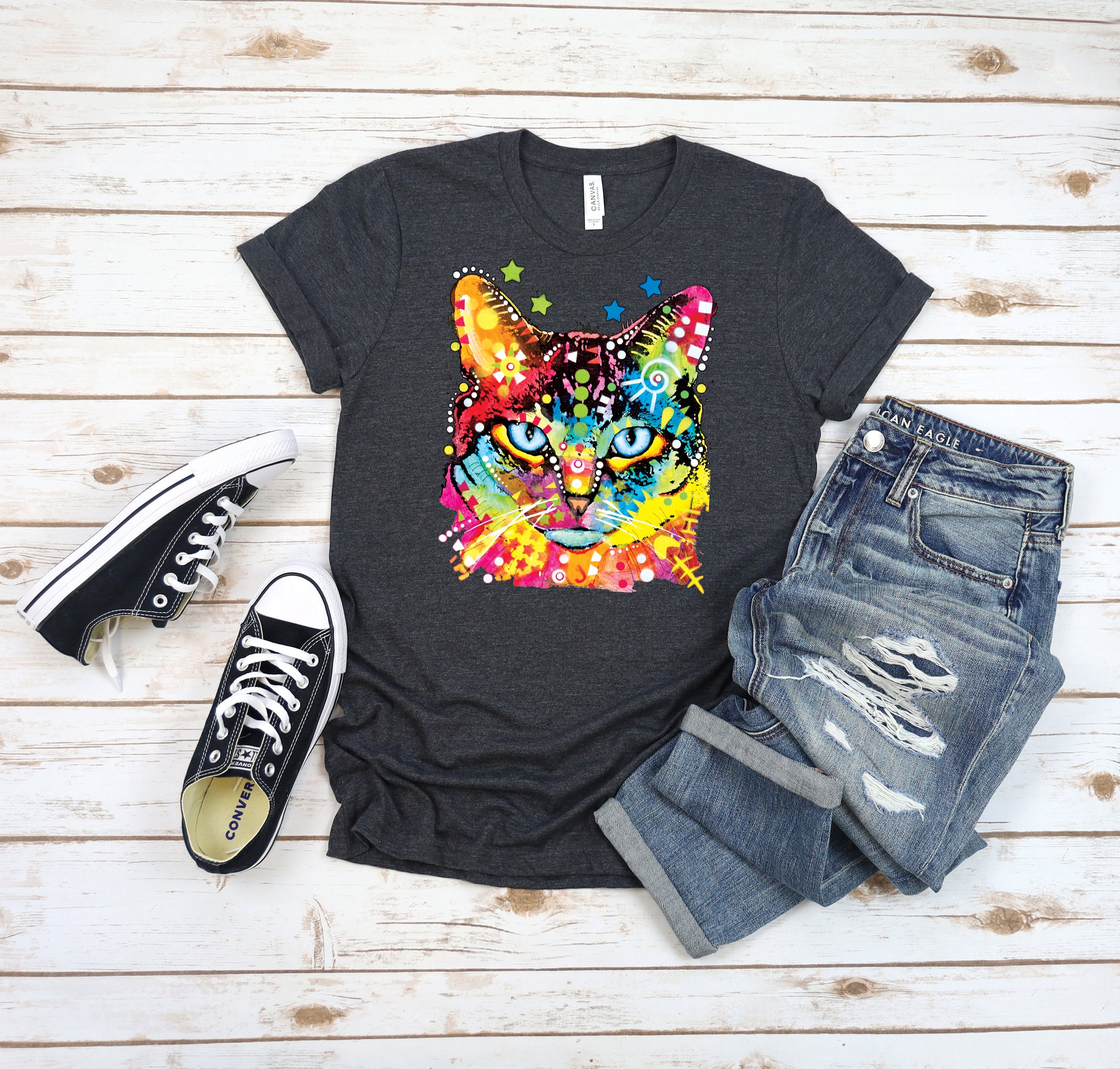 Cat top themed shirts