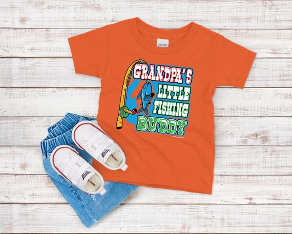 Toddler T-shirt, Kids Tee, Grandpa's Little Fishing Buddy Youth Shirt -   Canada