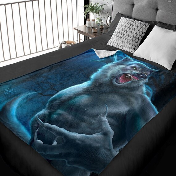 Werewolf 50 X 60 Soft Minky Blanket Tom Wood Fantasy Art Decorative Throw Growling Horror Fantasy Werewolves Wall Art Home Decor Etsy Canada