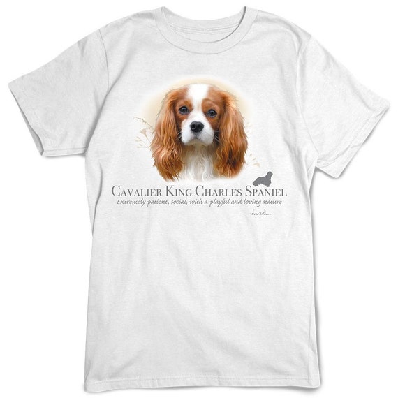 Cavalier Charles Spaniel T-shirt Dog Breed Portrait - Etsy