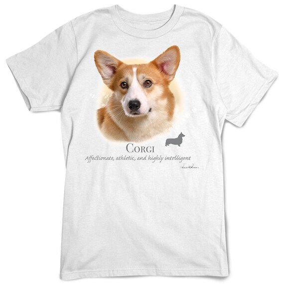 Welsh Corgi T shirt Dog Breed Portrait Etsy Canada