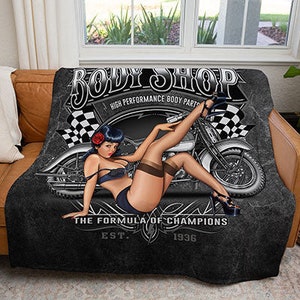50" x 60" Body Shop Plush Minky Blanket