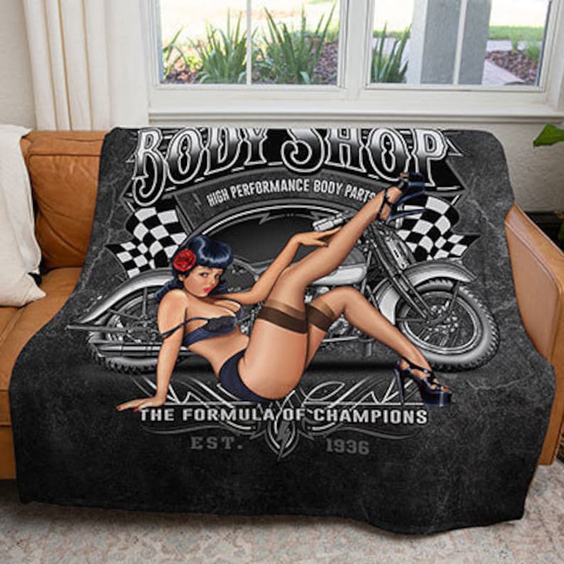 50" x 60" Body Shop Plush Minky Blanket