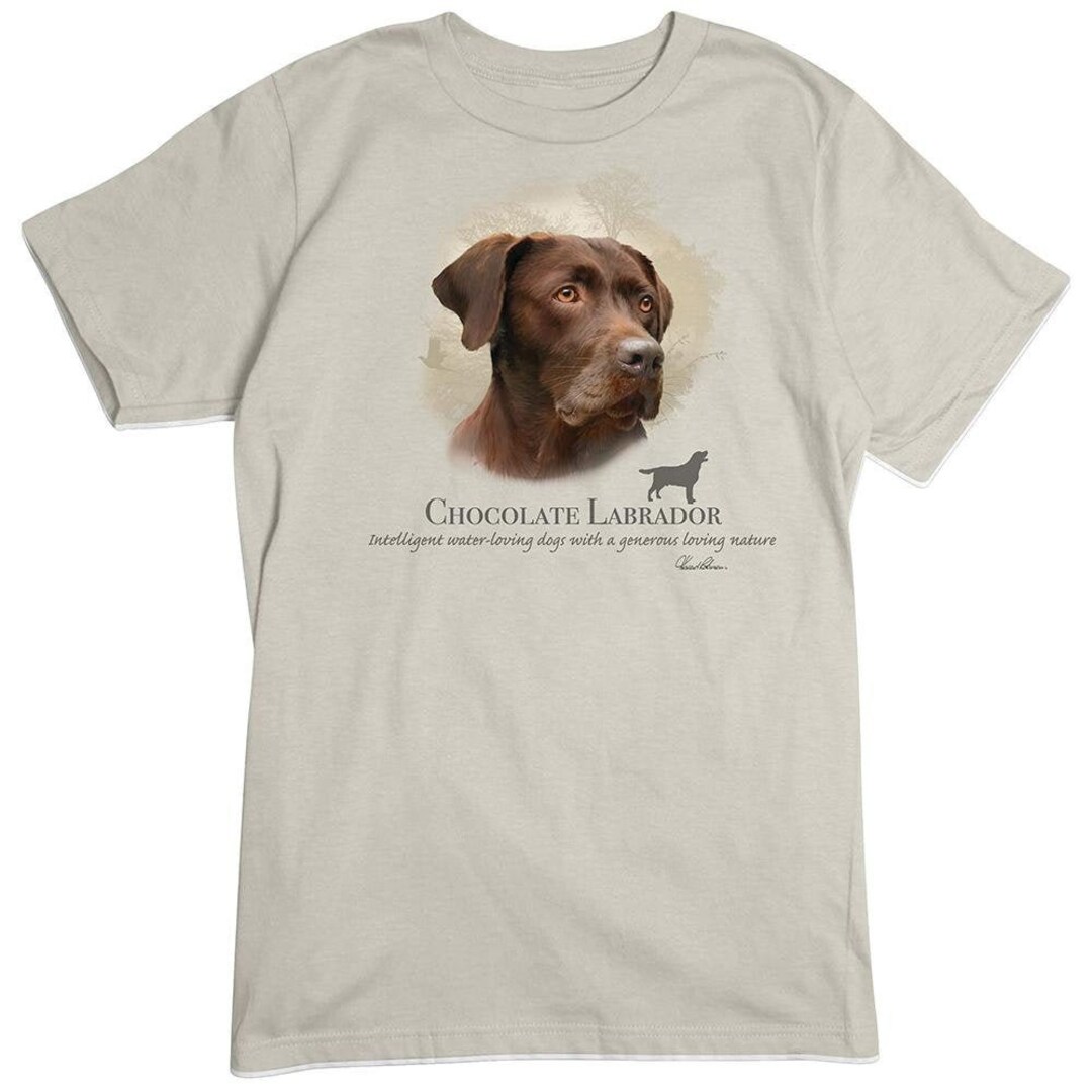 Chocolate Lab Tshirt, Labrador Retriever Dog Breeds Tee, Pet Portrait