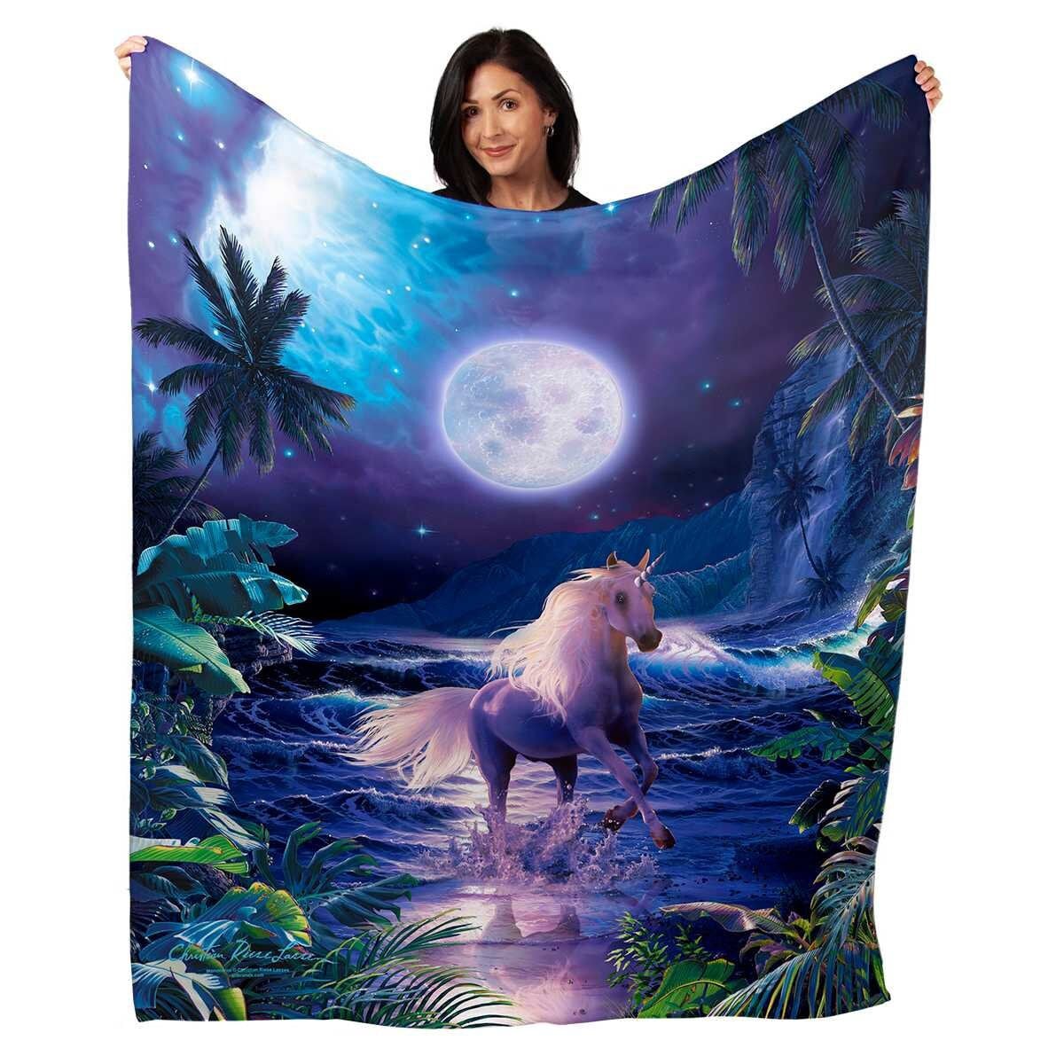 Unicorn throw sale