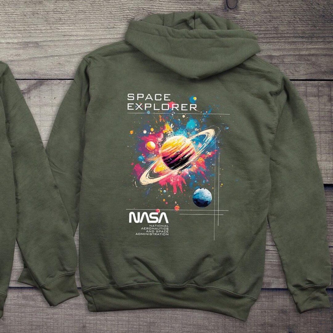 NASA Space Explorer With Crest Hoodie - Etsy