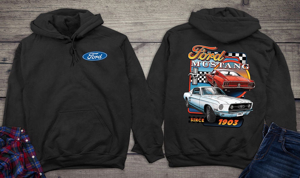 Mustang Hooded Sweatshirt Ford Mustang Since 1903 Ford Racing