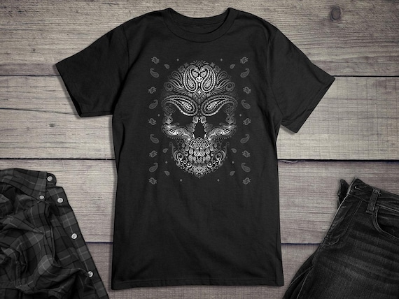 ミュージシャン The BONEZ Vintage Bandana Skull Tee XXL THE BONEZ